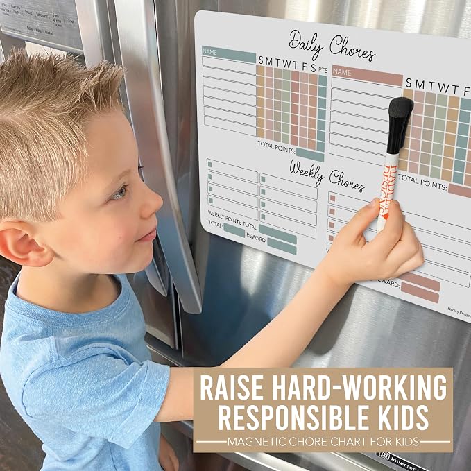 Magnetic Chore Chart for Kids Multiple Kids, Chore Board Adults and Teens - Image 2
