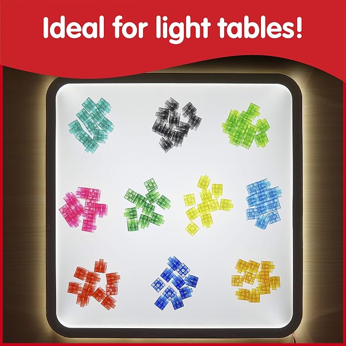edxeducation Translucent Linking Cubes, Set of 100 - Image 3