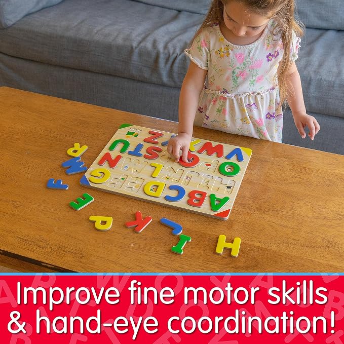 The Learning Journey: Lift & Learn ABC Puzzle - Alphabet Puzzles for Toddlers - Preschool Games & Activities for Children Ages 3-6 Years (26 Pieces) - Image 4